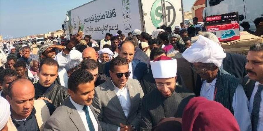 وزير الأوقاف يلتقى بشيوخ قبائل مدينتى حلايب وشلاتين